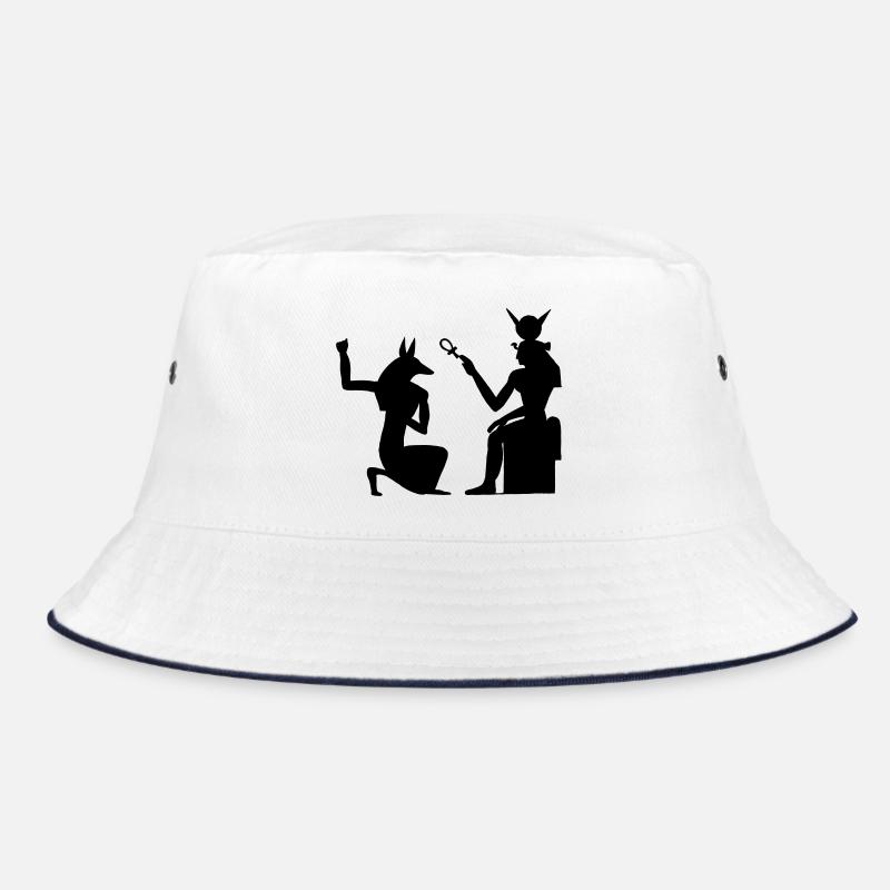 Pyramide Ägyptische Hieroglyphen Pharao Bucket Hat