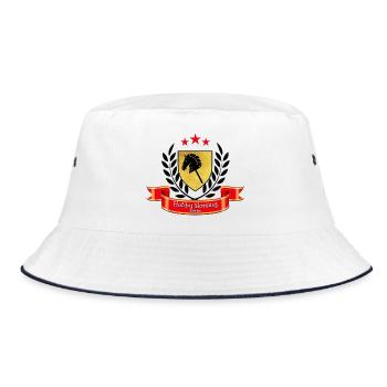 Hobby Horsing Berlin Logo - Bucket Hat - Weiß/Navy - Vorne