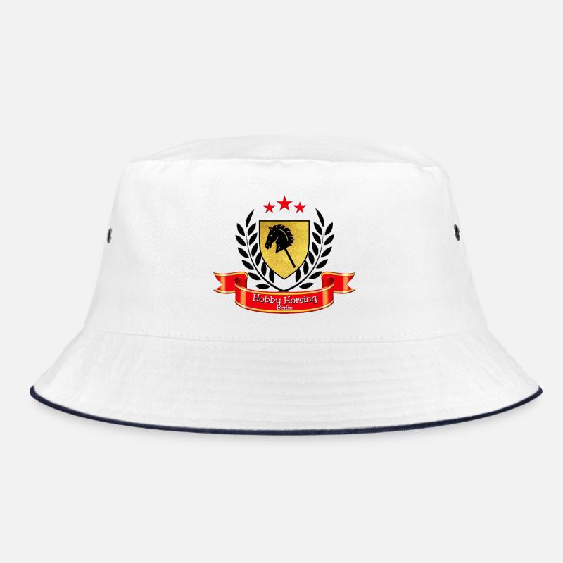 Logo Hobby Horsing Berlin - Bob - blanc/marine