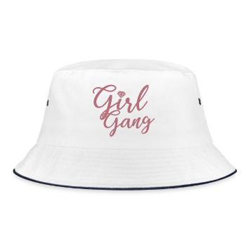Girl Gang - Bride Squad Bachelorette Party Cadeau - Bob - blanc/marine - Devant