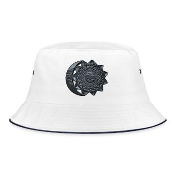 Sun and Moon of the Inca - Bucket Hat - white/navy - Front