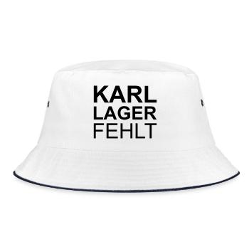 Lustige Sprüche - Bucket Hat - Weiß/Navy - Vorne
