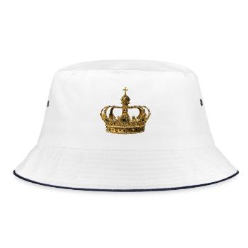 Crown - Bucket Hat - white/navy - Front