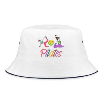 PILATES - Bob - blanc/marine - Devant