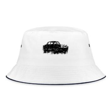 Wartburg P 353 - Bucket Hat - Weiß/Navy - Vorne
