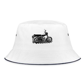 S51 - Motos de la RDA - Bob - blanc/marine - Devant