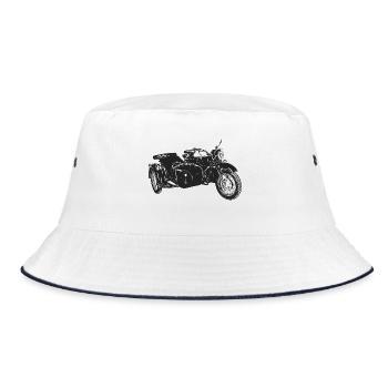 Ural M72 - Bucket Hat - Weiß/Navy - Vorne