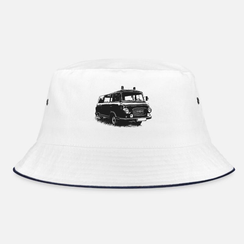 Barkas with blue light Bucket Hat
