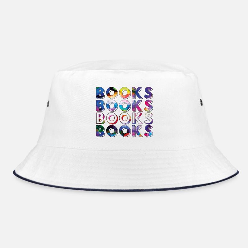 Bücher, Bücher, Bücher, Bücher bunt Bucket Hat
