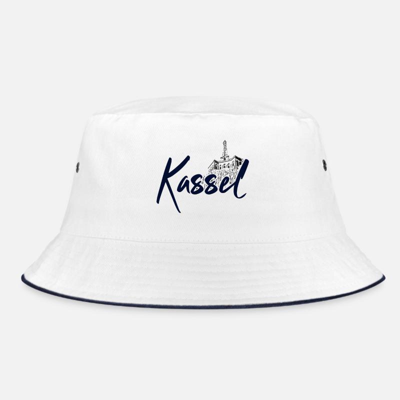Kassel - Bucket Hat - Weiß/Navy