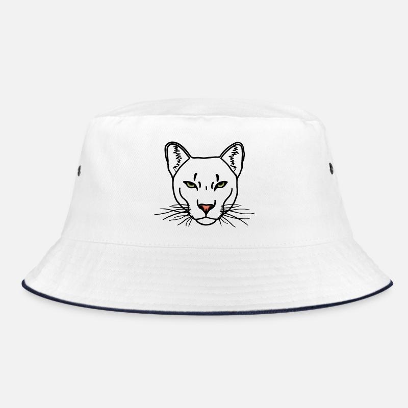 Cougar black R6Z - Bucket Hat - Weiß/Navy