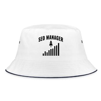 SEO Manager – Growth & Performance Design - Bucket Hat - white/navy - Front