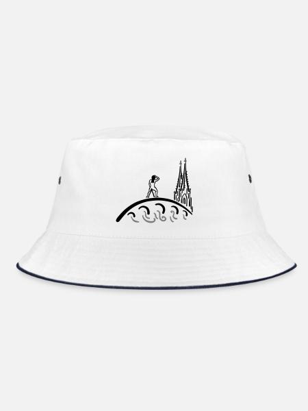 Regensburg Bruckmadl Kids - Bucket Hat - Weiß/Navy - Vorne