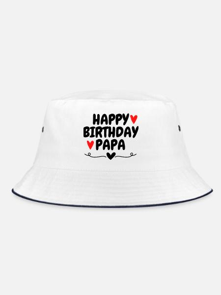 Joyeux anniversaire Papa Anniversaire Personne préférée - Bob - blanc/marine - Devant