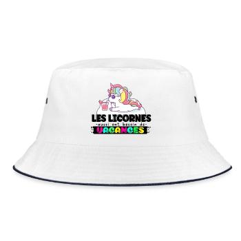 Les Licornes aussi ont besoin de Vacances - Bob - blanc/marine - Devant