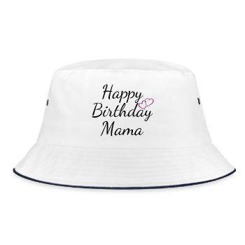 Joyeux anniversaire maman - Bob - blanc/marine - Devant