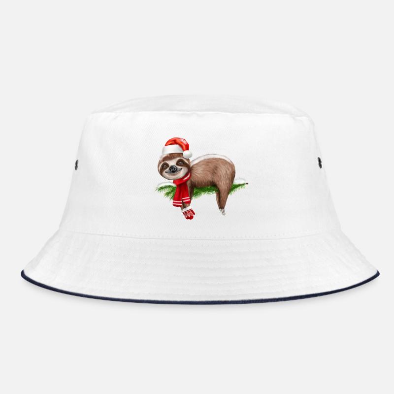 Christmas Sloth Bucket Hat