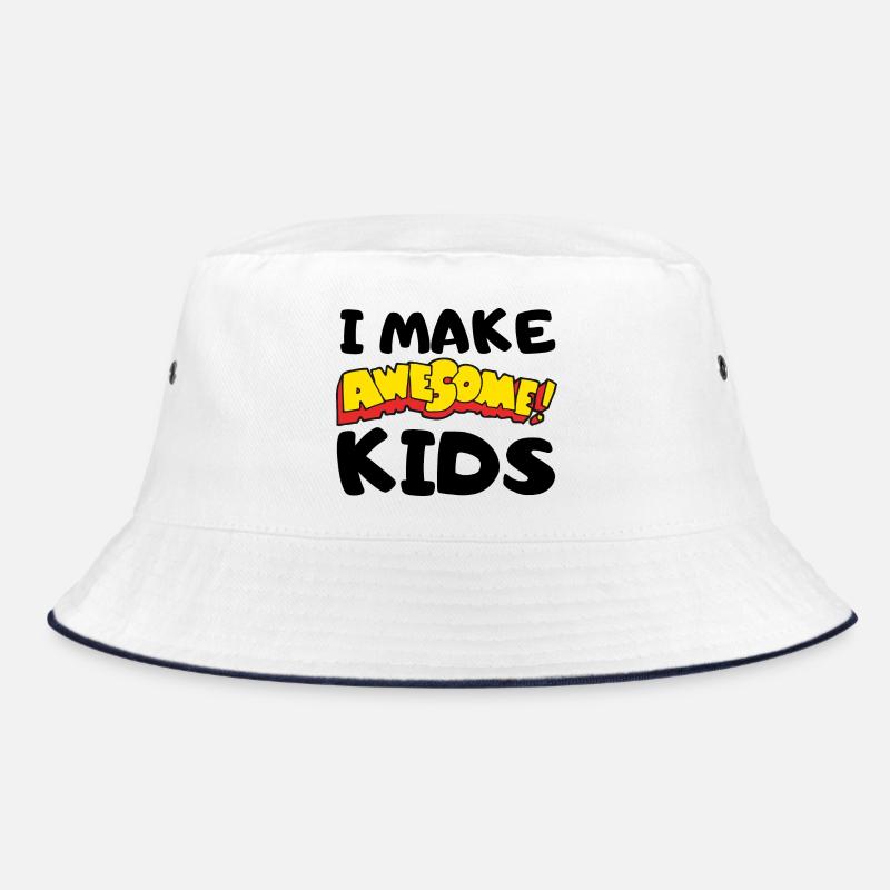 Comic Exclamations Awesome Lettering Bucket Hat