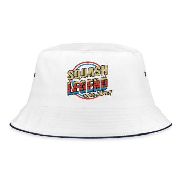 Squash legend - Bucket Hat - white/navy - Front