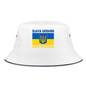 Slava ukraini - Bob - blanc/marine - Devant