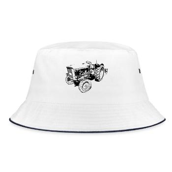 JD LANZ 700 - Bucket Hat - Weiß/Navy - Vorne