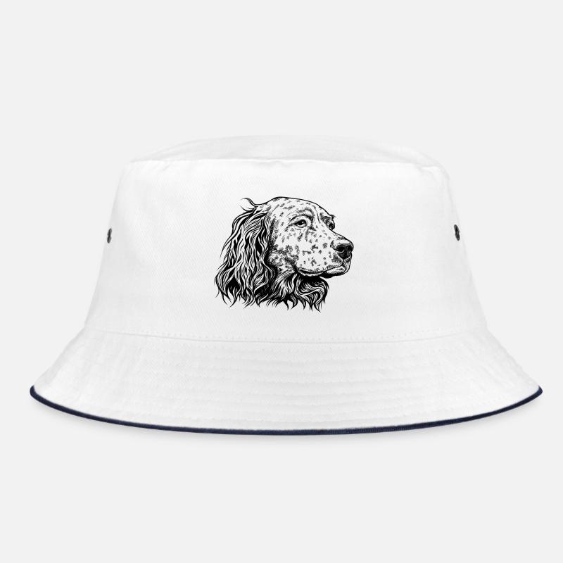 English Setter Portrait s Bucket Hat
