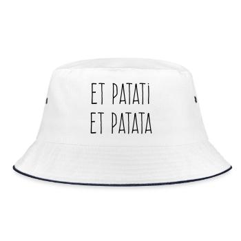 Et patati et patata - Humour Bavard - Bob - blanc/marine - Devant