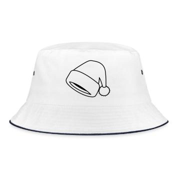 Chapeau de Père Noël Chapeau de Père Noël - Bob - blanc/marine - Devant