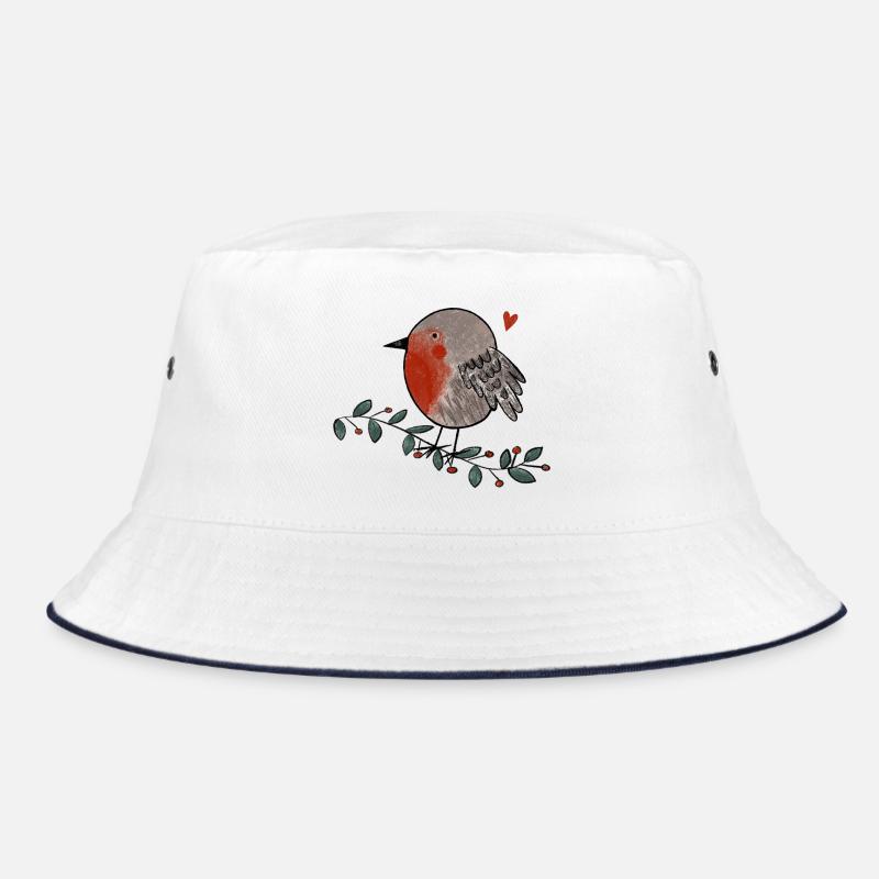 Rotkehlchen Liebe Bucket Hat