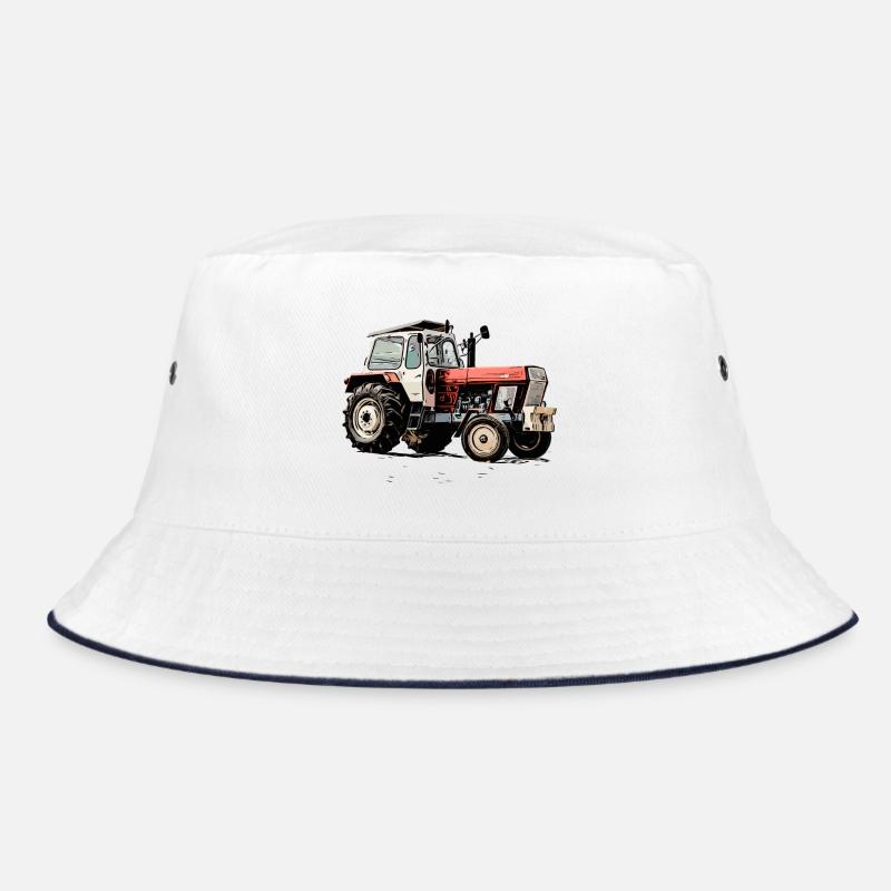 Fortschritt Traktor ZT - Bucket Hat - Weiß/Navy