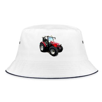Tracteur M F 5611 - Bob - blanc/marine - Devant