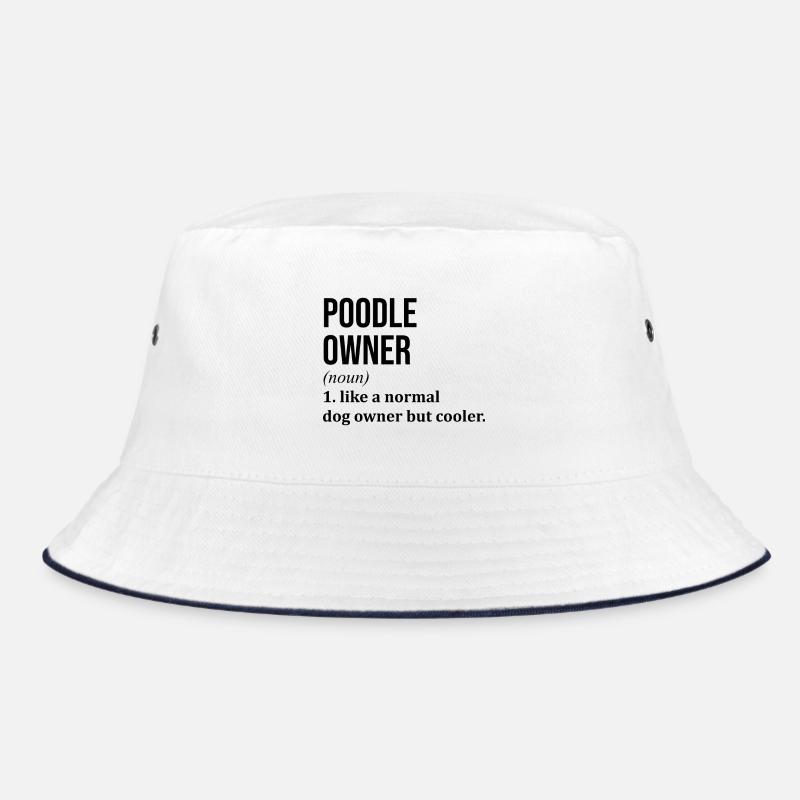 Pudel - Bucket Hat - Weiß/Navy