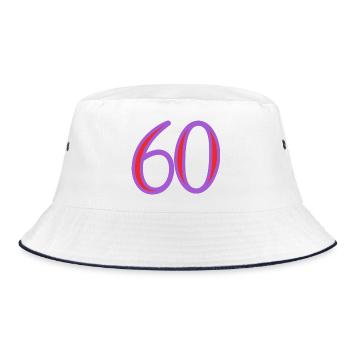 60. 60 ANS - Bob - blanc/marine - Devant