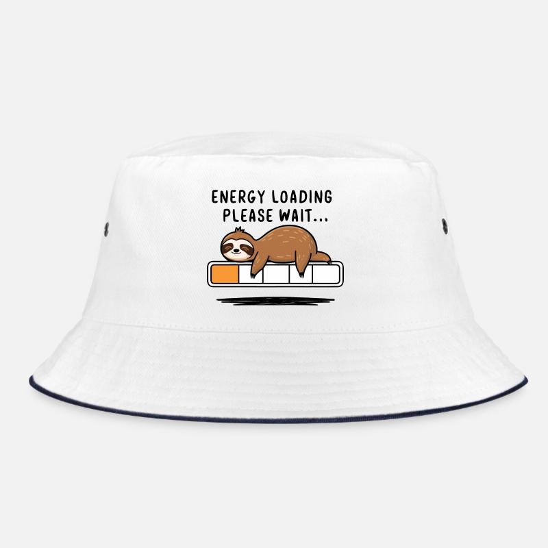 Energizing Sloth - Relaxation Humor Gift Bucket Hat
