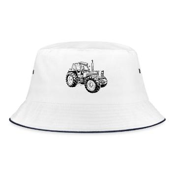 Tractor Turbo DT 160 90 - Bucket Hat - white/navy - Front