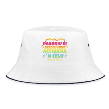 T-shirt Sicile t-shirt Proverbe sicilien - Bob - blanc/marine - Devant