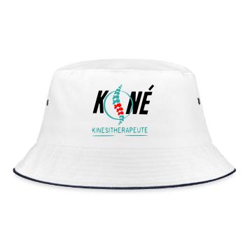 Physiotherapist - Bucket Hat - white/navy - Front