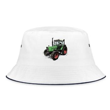 Tracteur agricole - Bob - blanc/marine - Devant