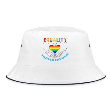 Equality Hurts No One LGBT Equality Gay Pride - Bob - blanc/marine - Devant