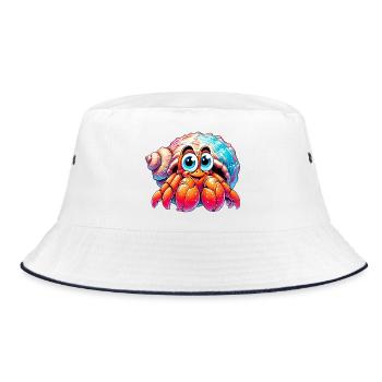Hermit crab - Bucket Hat - white/navy - Front