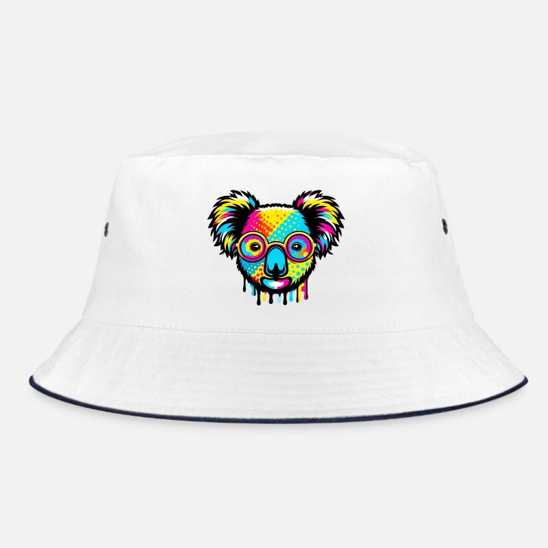 Koala mit Brille Bucket Hat