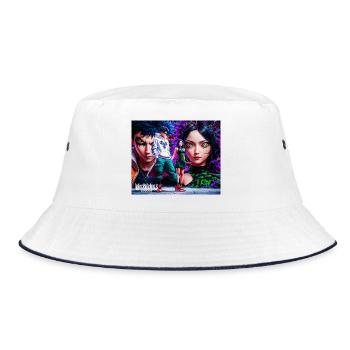 Rafa and Jolie anime - Bucket Hat - white/navy - Front