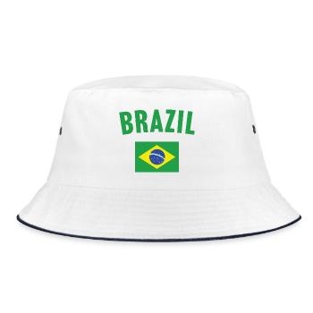 Drapeau du Brésil - Bob - blanc/marine - Devant