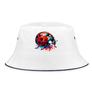 Ladybird - Bucket Hat - white/navy - Front