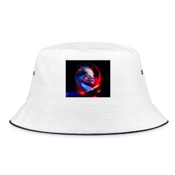 Lion Univers - Bucket Hat - white/navy - Front