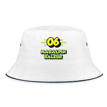Complaining Maralpin - Bucket Hat - white/navy - Front
