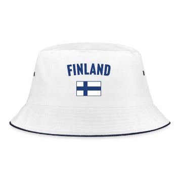 Drapeau de la Finlande - Bob - blanc/marine - Devant