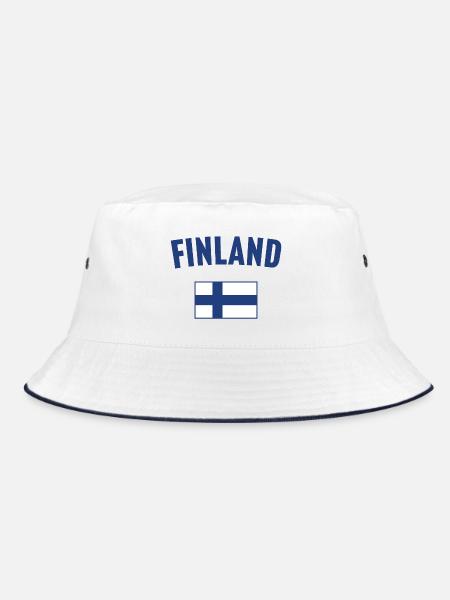 Drapeau de la Finlande - Bob - blanc/marine - Devant