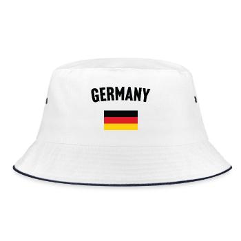 Germany Flag - Bucket Hat - white/navy - Front