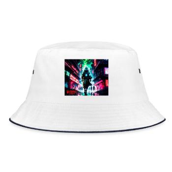 City Apocalyptic - Bucket Hat - white/navy - Front